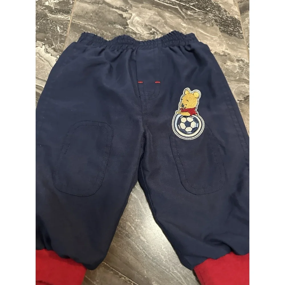 Vintage Winnie The Pooh Baby Pants Blue 6/9 M 100‎ Acre Collection